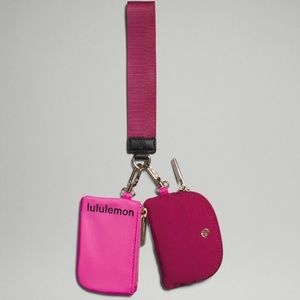NEW WITH TAGS lululemon sonic pink dual pouch
